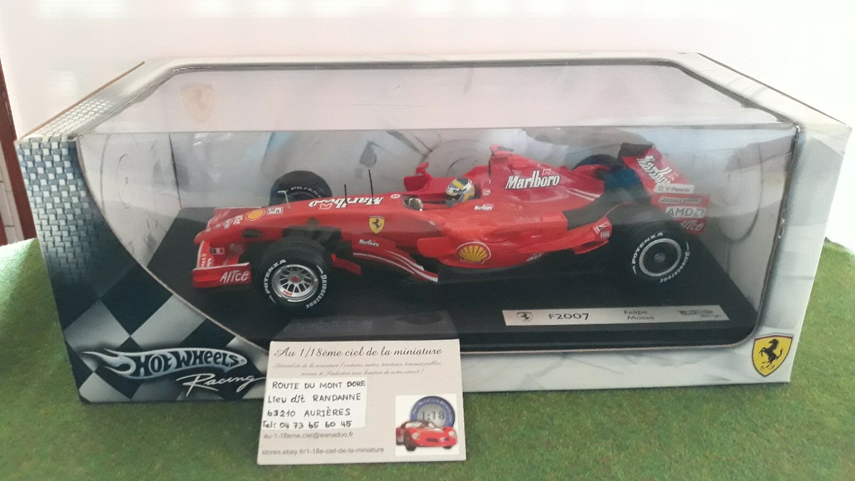 F1 FERRARI F2007 Fel MASSA # 5 SPONSOR MARLBORO 1/18 HOT WHEELS