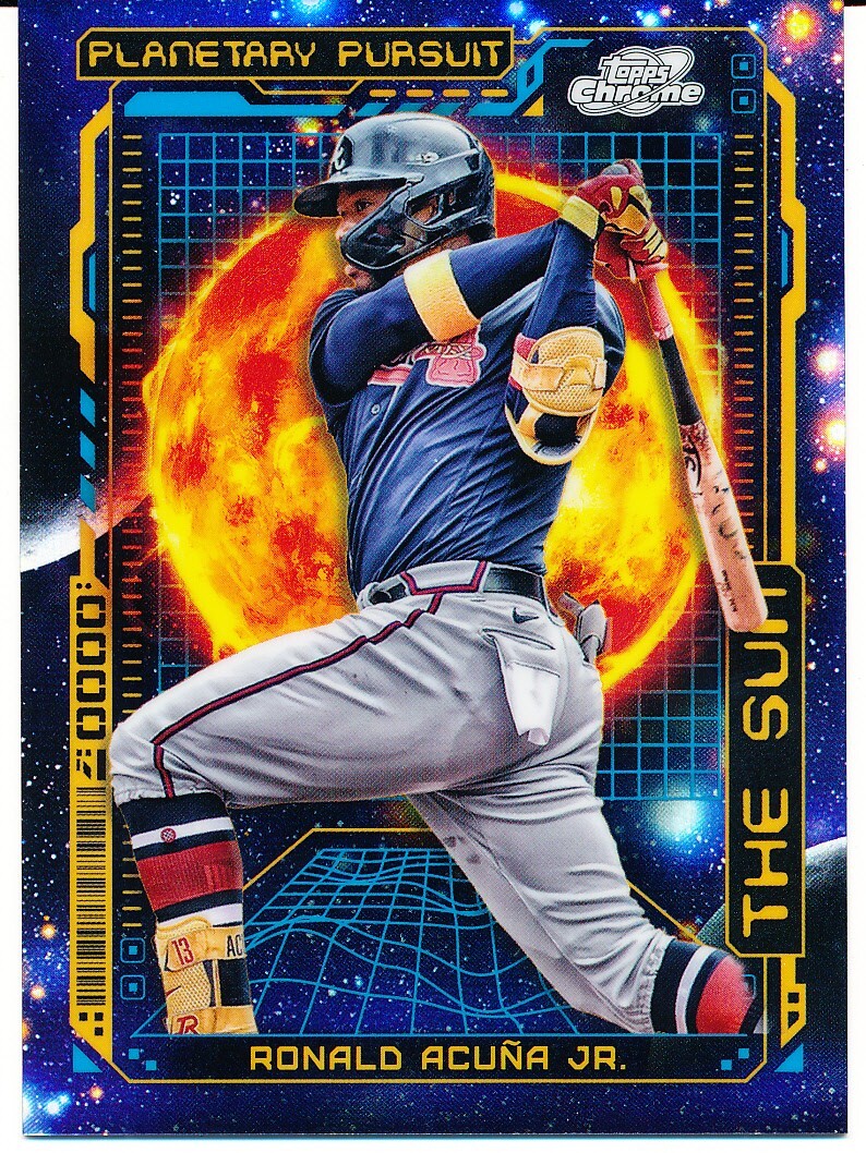 2023 TOPPS CHROME COSMIC BASEBALL RONALD ACUNA JR PLANETARY