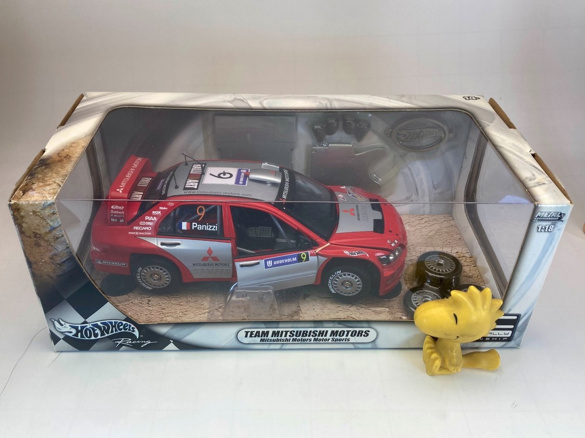 1:18 Hot Wheels Mitsubishi Lancer WRC Panizzi Sweden Rally B6228