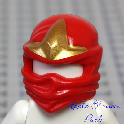 NEW Lego Ninjago Ninja RED HEAD-WRAP - ZX Kai Minifig Helmet Hood