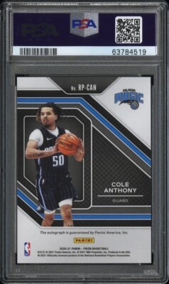 2020-21 Panini Prizm Penmanship Cole Anthony RC Rookie AUTO Magic
