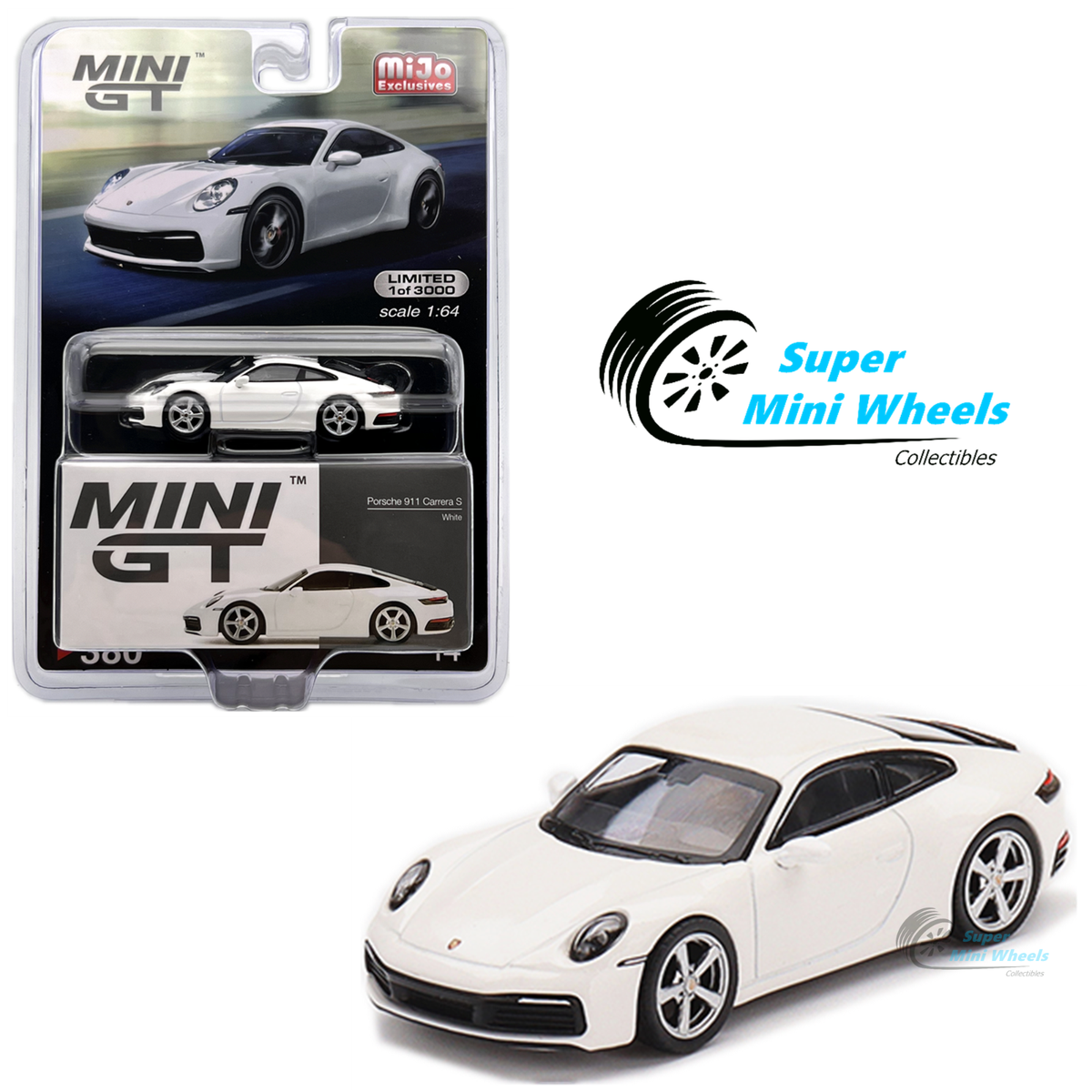 Mini GT 1:64 Porsche 911 (992) Carrera S White #380 | eBay