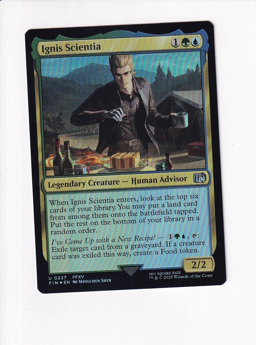 MAGIC THE GATHERING MTG FINAL FANTASY FOIL IGNIS SCIENTIA | eBay