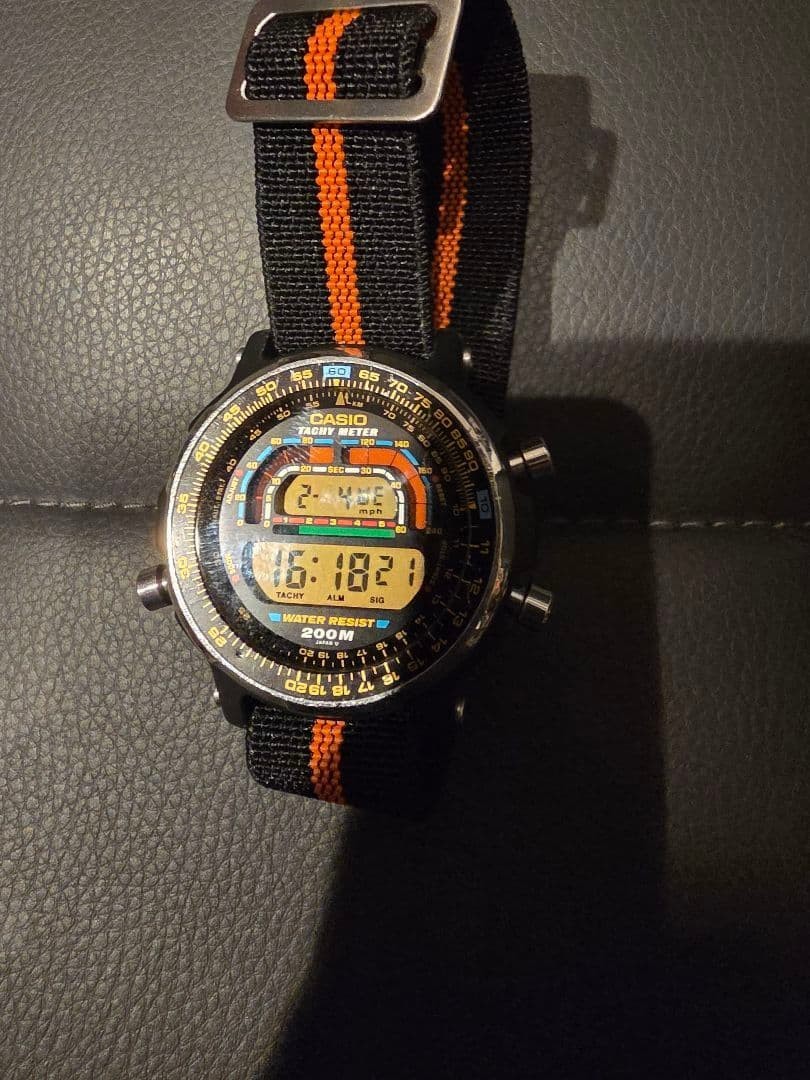 CASIO SKY WALKER DW-401 Digital Watch 20BAR Water Resistant Black