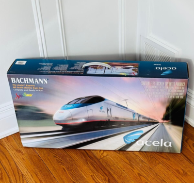 BACHMANN AMTRAK ACELA EXPRESS PASSENGER TRAIN SET HO SCALE #01202