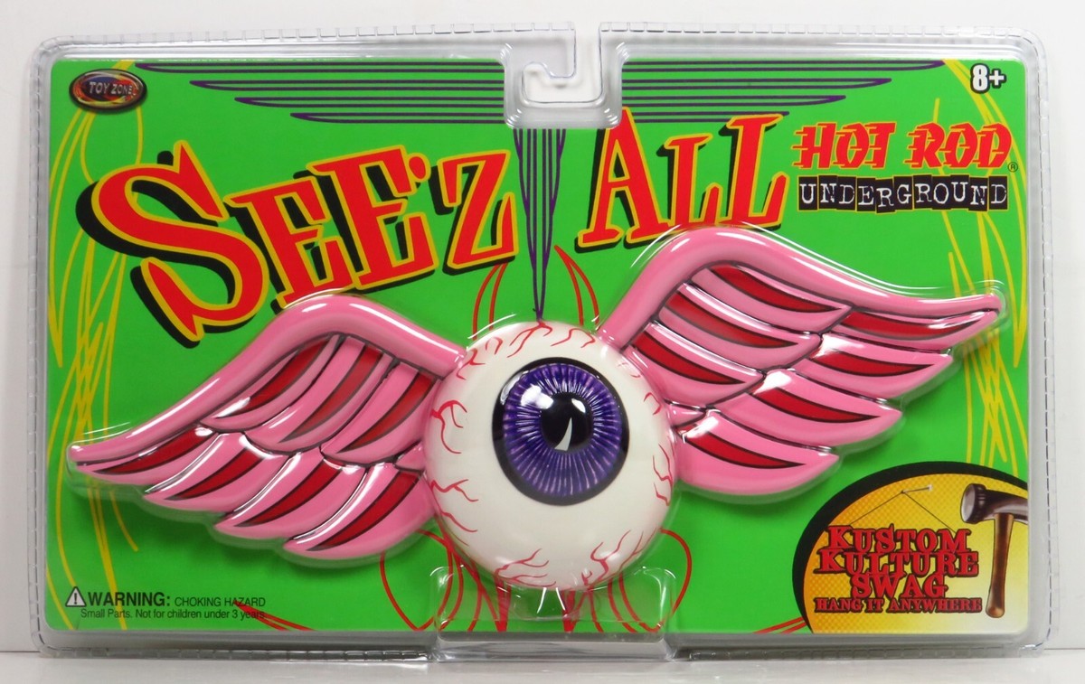 Hot Rod Underground See'z All Pink Seez Flying Eyeball Von Dutch