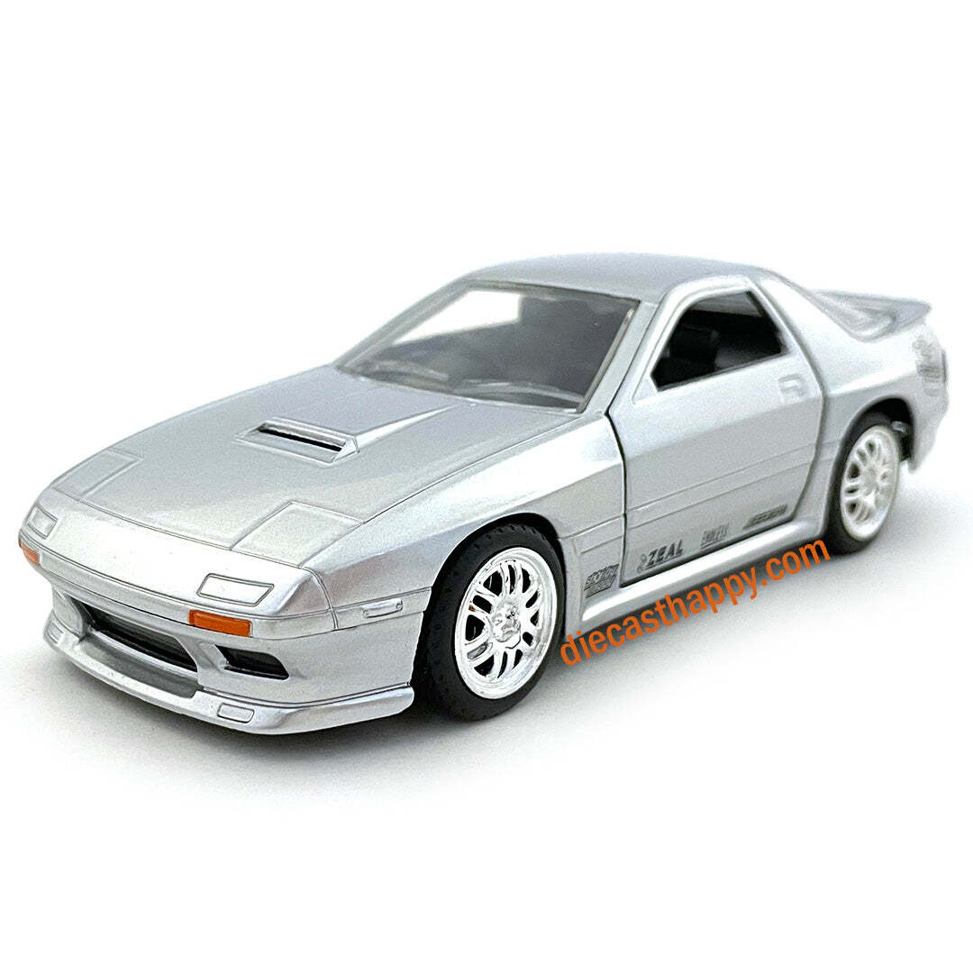 JDM Tuners 1985 Mazda RX-7 FC3S 1:32 Scale Diecast Model Silver by