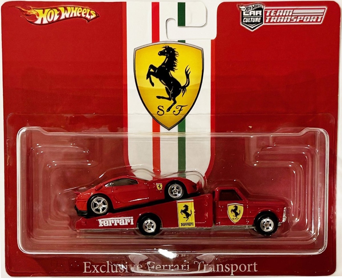Custom Hot Wheels Team Transport FERRARI La Ferrari on the Ramp w