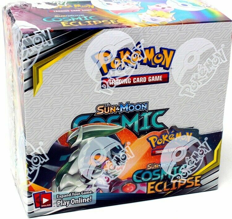 Pokemon Sun & Moon Cosmic Eclipse Booster Box Factory Sealed 36