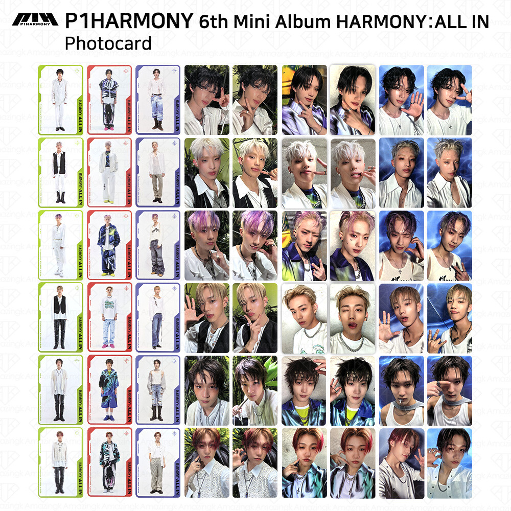 P1Harmony 6th Mini Album HARMONY ALL IN Special Selfie Photocard