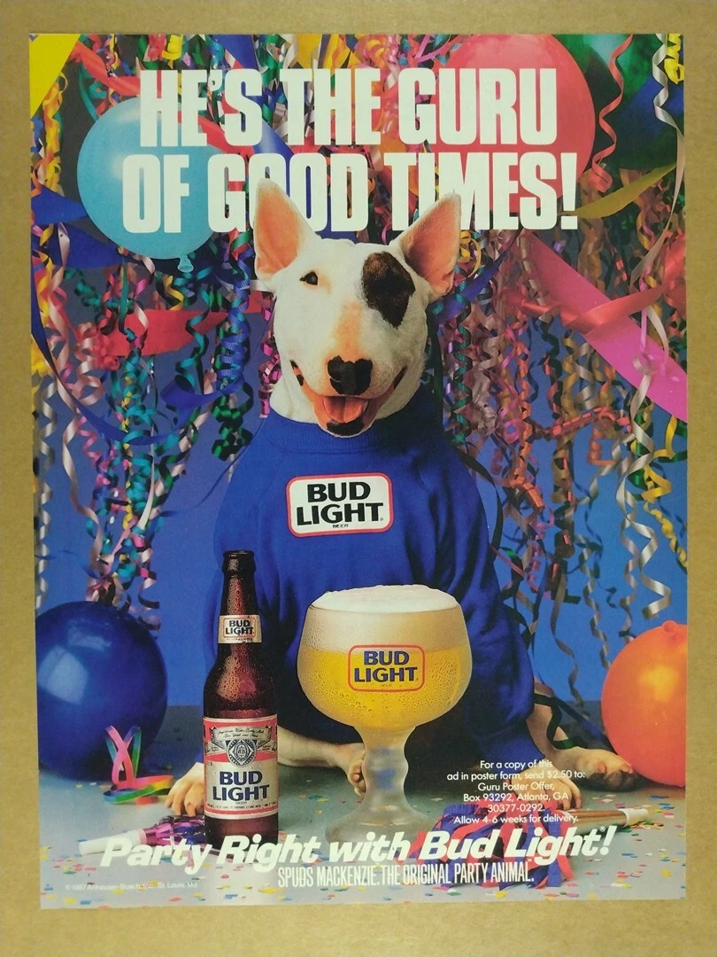 Spuds Mackenzie In Collectible Beer Print Advertising for sale | eBay