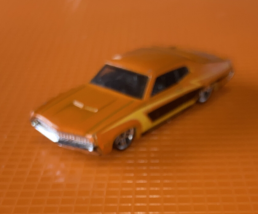 Vintage 2007 Hot Wheels Ford Torino '70 Rare Orange Old Car Black