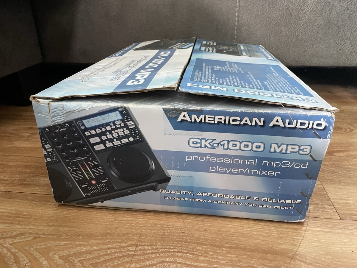 American Audio CK-1000 MP3 PROFESSIONAL MP3 CD PLAYER /MIXER Free