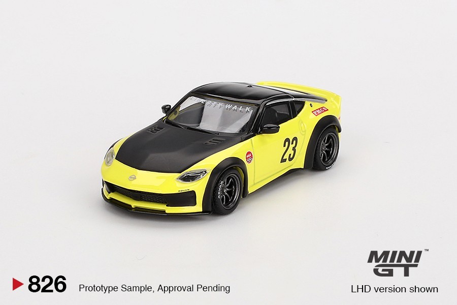 Mini GT 1:64 Nissan Z LB NATION WORKS Ikazuchi Yellow #826 | eBay