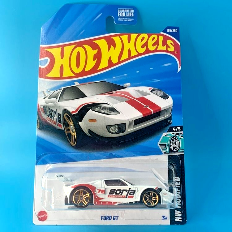 HOT WHEELS 2025 FORD GT WHITE 159/250 HYY92 HW MODIFIED J