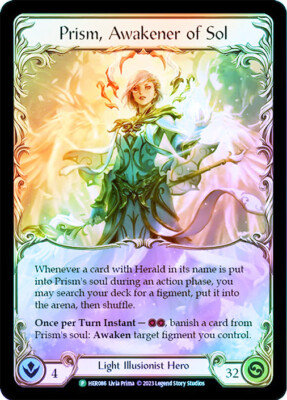FAB COLD FOIL Prism, Awakener of Sol (National Champs