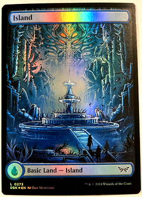 MTG Island FULL ART FOIL Duskmourn: House of Horror 273 NM | eBay