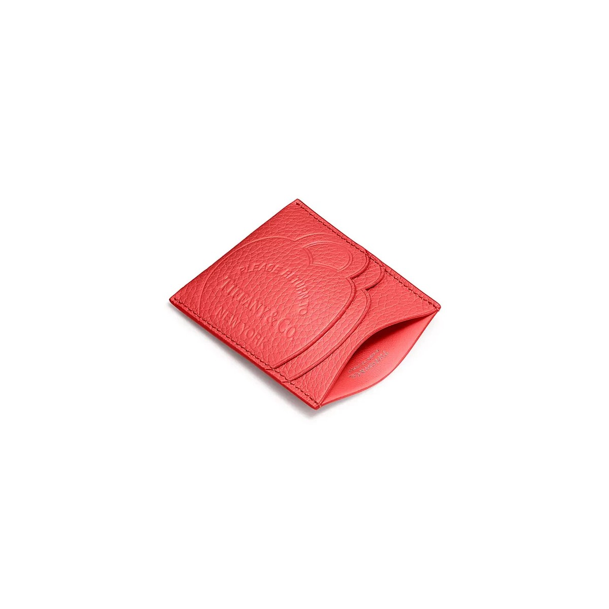 Tiffany & Co. Return to Tiffany™ Card Case Hibiscus Red Leather