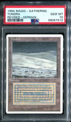 PSA 10 1994 MTG Revised German Edition White Border Dual Land #289