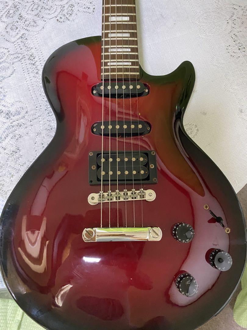 Electric Guitar Grass Roots Luna Sea Model Red Burst Block Inlay