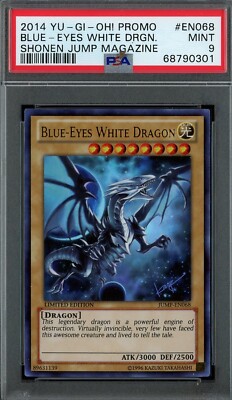 Yugioh Blue Eyes White Dragon JUMP-EN068 Graded PSA 9 MINT Ultra