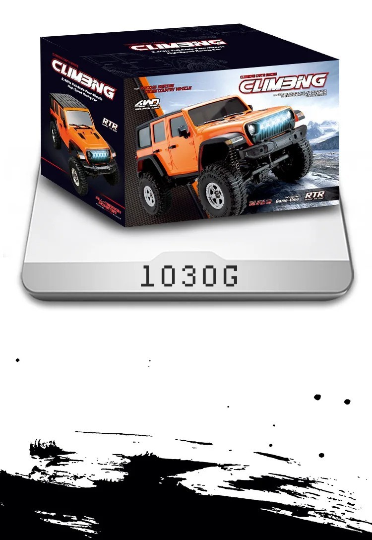JJRC C8801 1:18 4WD RC Rock Crawler Truck – LED Lights, 40 min Run