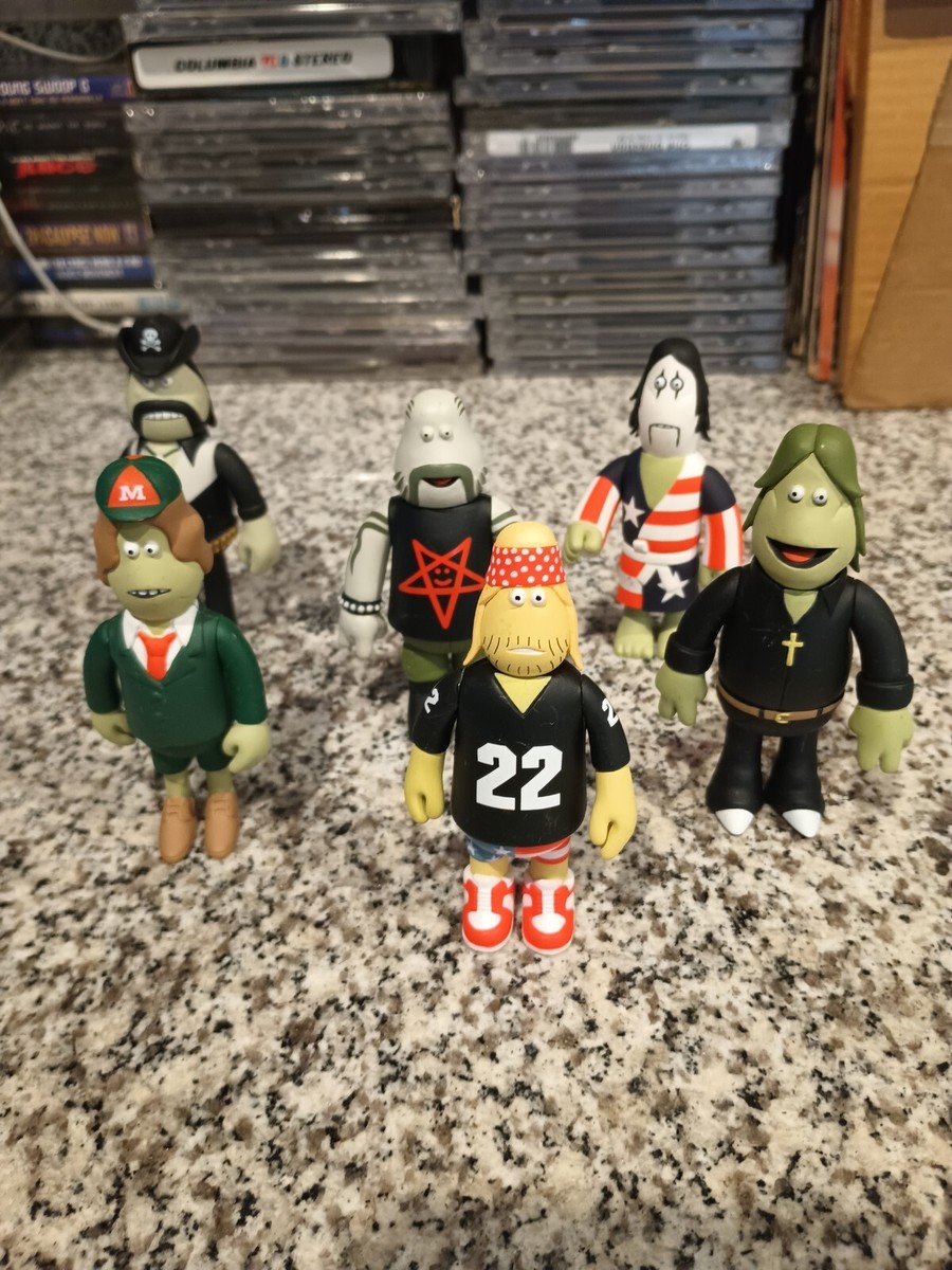 AMOS TOY IN CROWD Ages Of Metal Set of 6 Vinyl Toy Figure SILAS