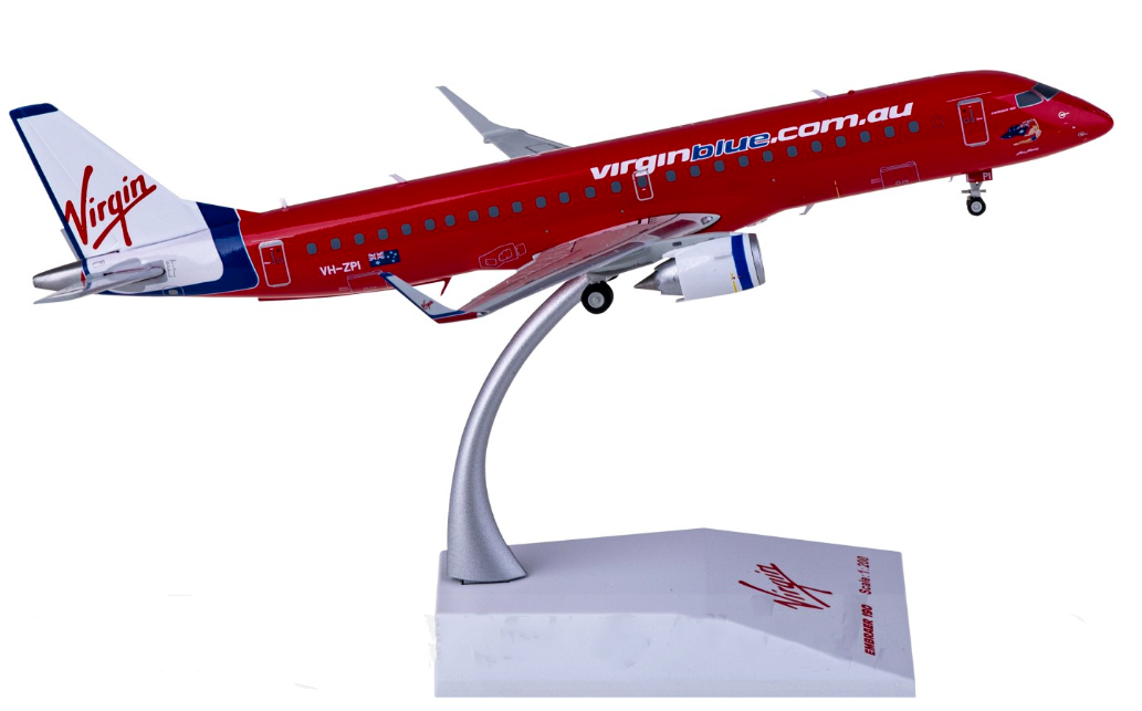 1:200 JC Wings Virgin Blue Embraer ERJ-190 Passenger Airplane