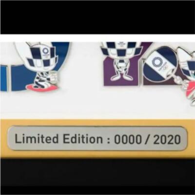 Tokyo 2020 Olympics Olympic Frame Pin Badge Set EC Limited 1 Year
