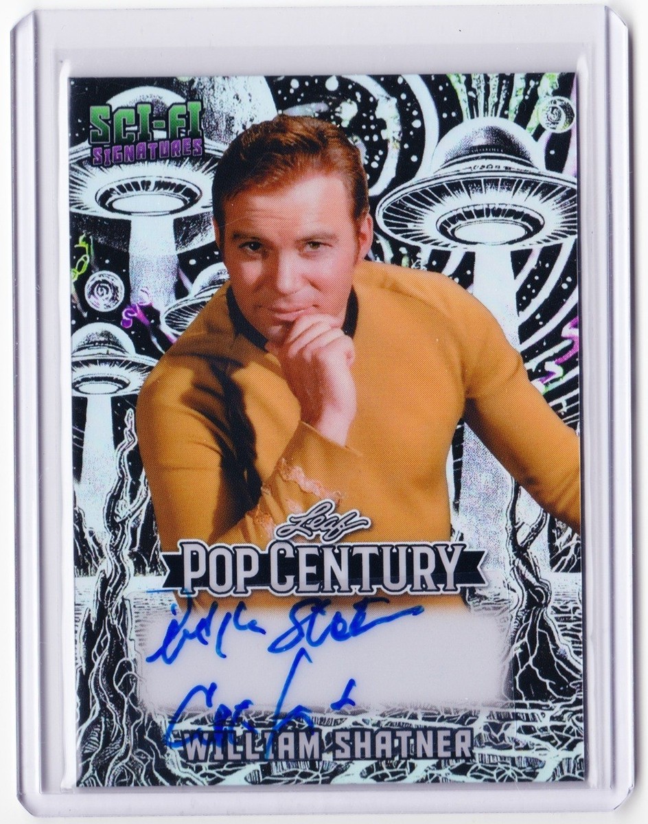 William Shatner 2025 Leaf Pop Century Autograph Card # 1/15