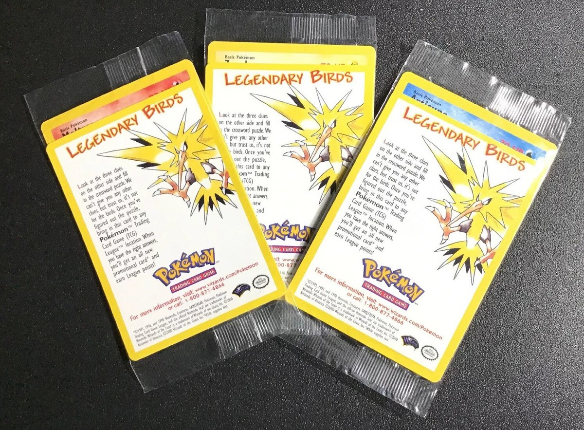 Pokemon Legendary Birds Articuno Moltres Zapdos 2000 Movie Promos