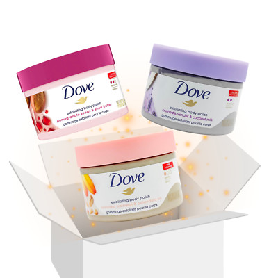 Dove Exfoliating Body Polish Variety Gift Box Bundle Set | eBay