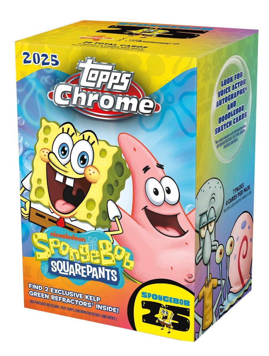PRESALE 2025 Topps Chrome SpongeBob Value Box- Confirmed Order 10