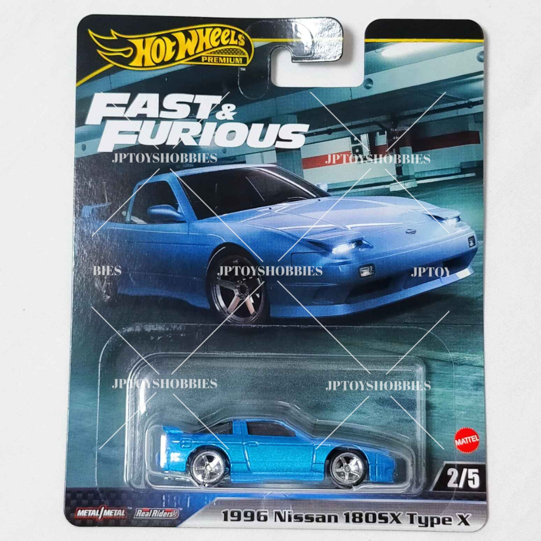 Hot Wheels Premium FAST & FURIOUS 1996 Nissan 180SX Type X Set 1