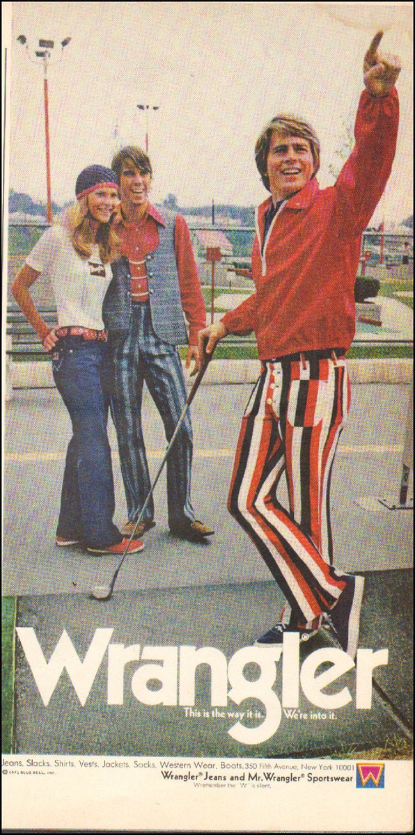 1971 Vintage ad for Wragler Jeans`Mr. Wrangler Sportswear`70's