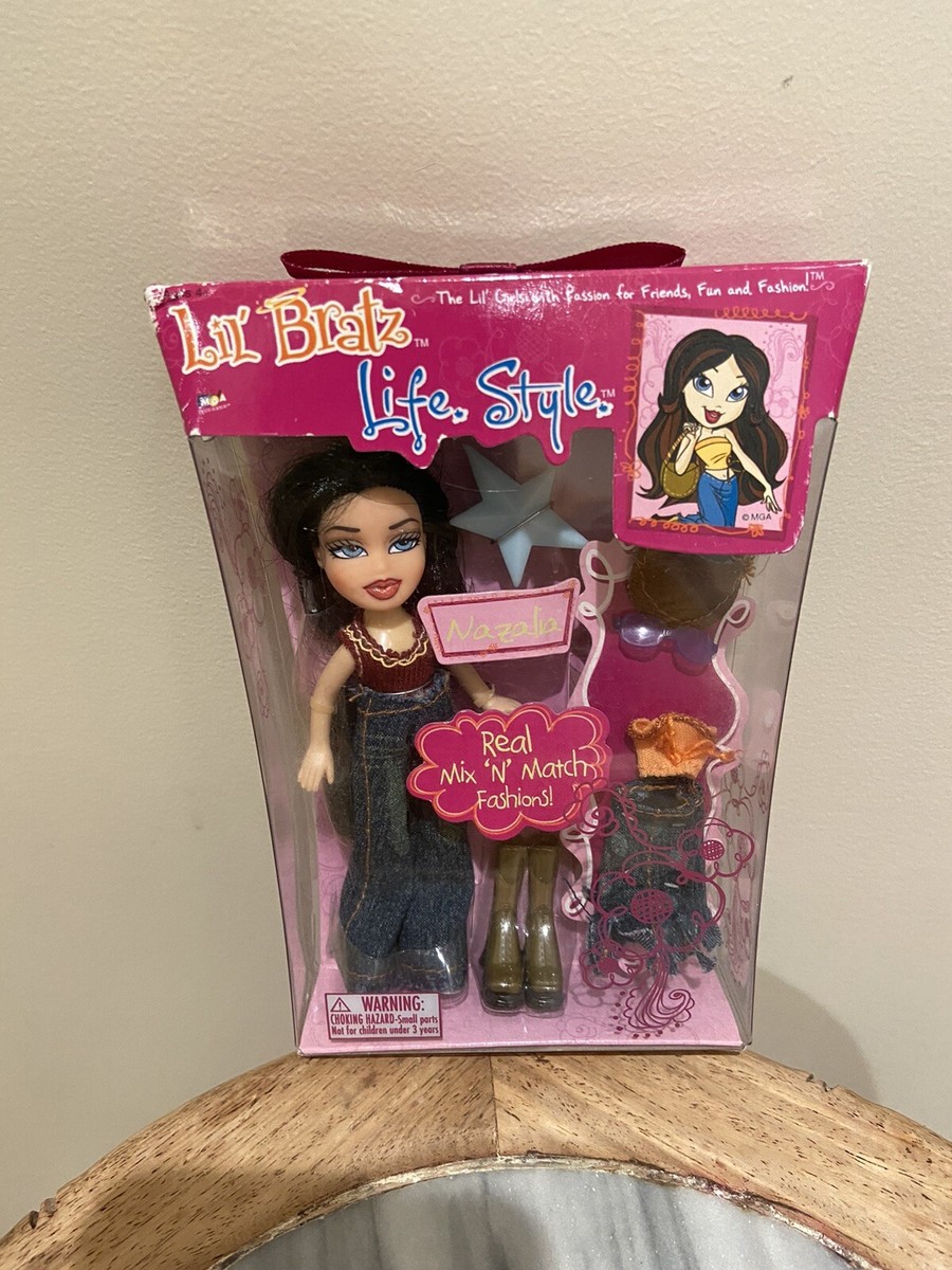 Lil' Bratz 2004 Nazalia 4.5” Life Style Real Mix N Match Fashions