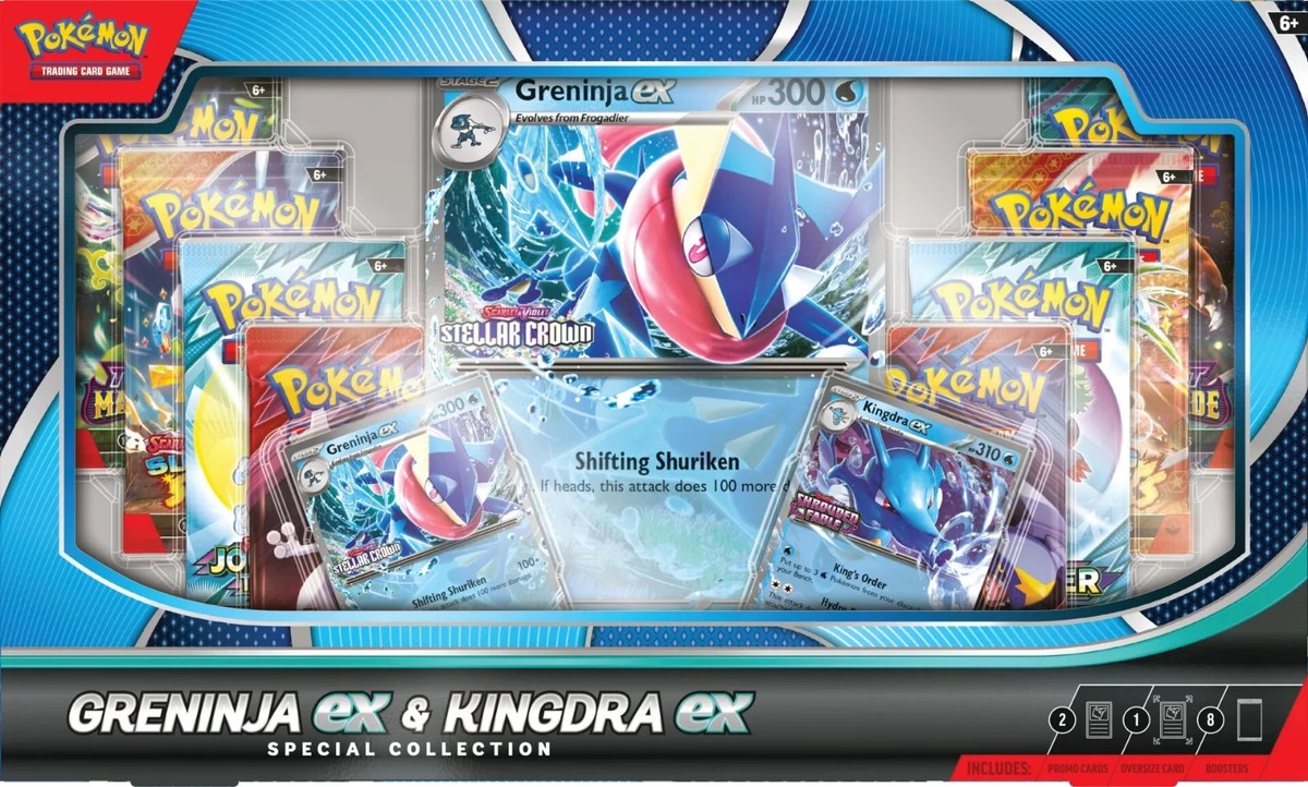 Pokemon Greninja ex & Kingdra ex Special Collection - New & Sealed
