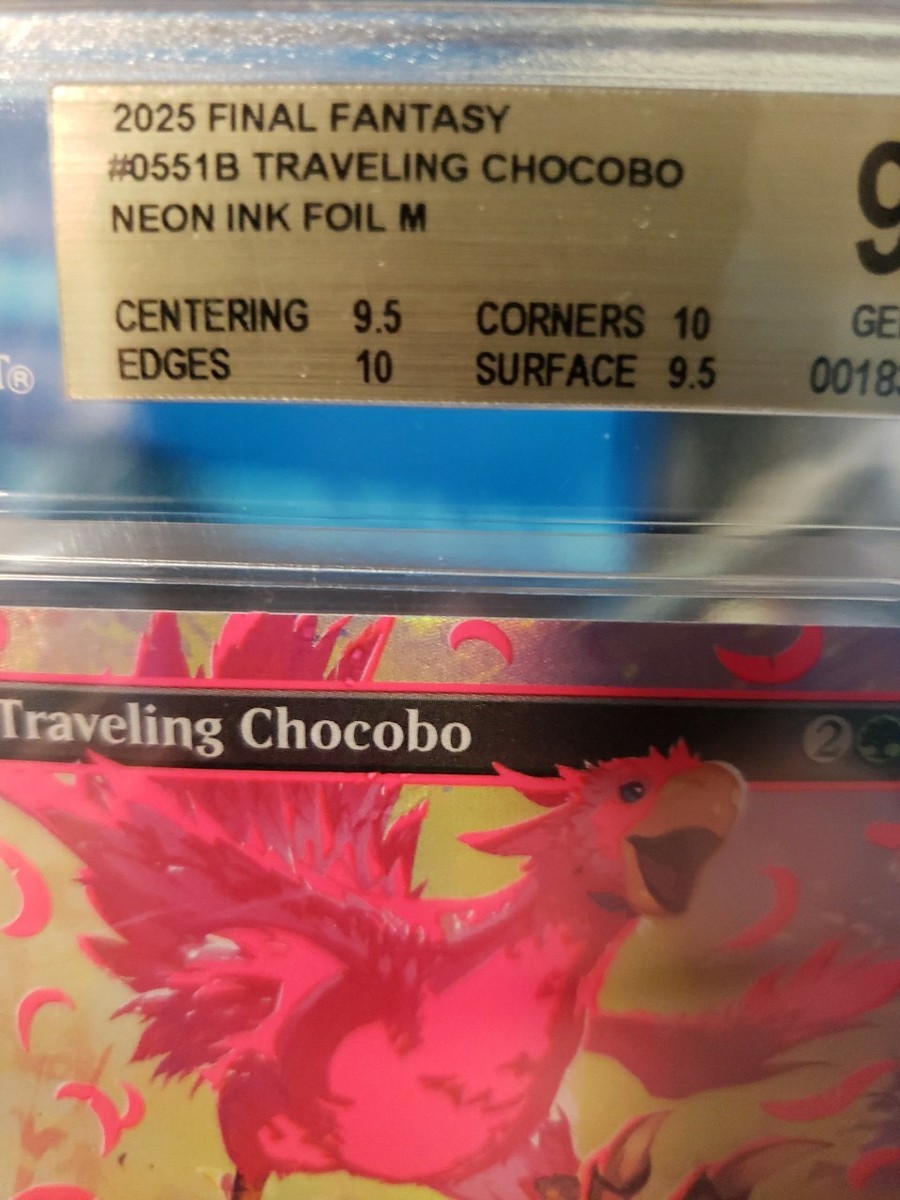Traveling Chocobo (Borderless) (Neon Ink Pink) Final Fantasy Foil