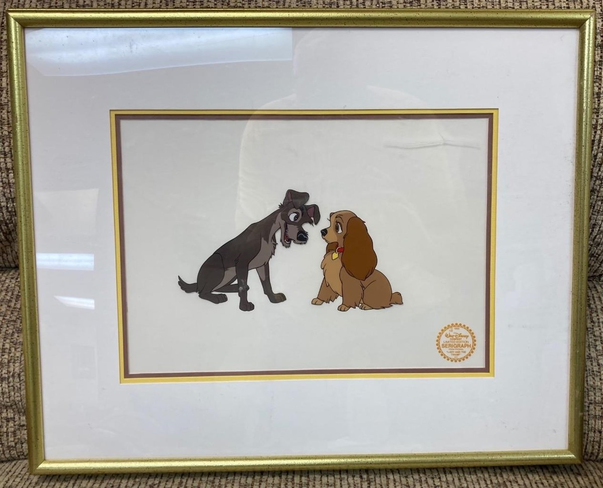 Walt Disney Limited Edition Framed and Matted Serigraph Lady and