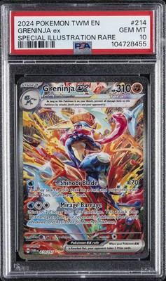 2024 POKEMON TWM EN-TWILIGHT MASQUERADE #214 GRENINJA EX PSA 10 | eBay