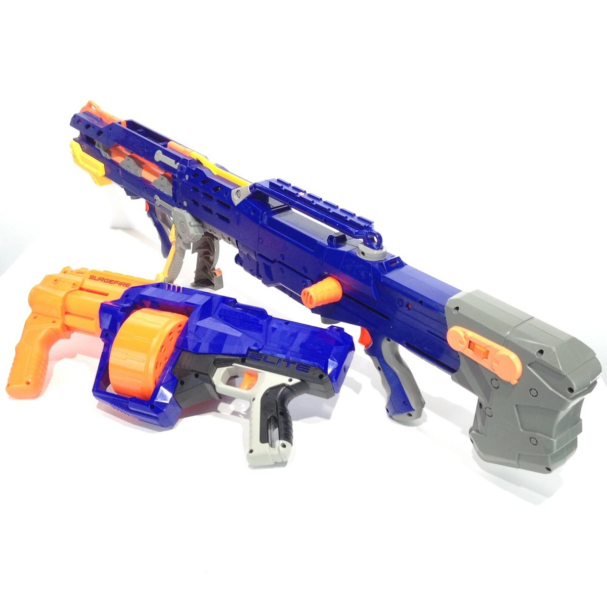 NERF N-Strike Longstrike CS-6 Sniper Blue Blaster Elite, Surgefire