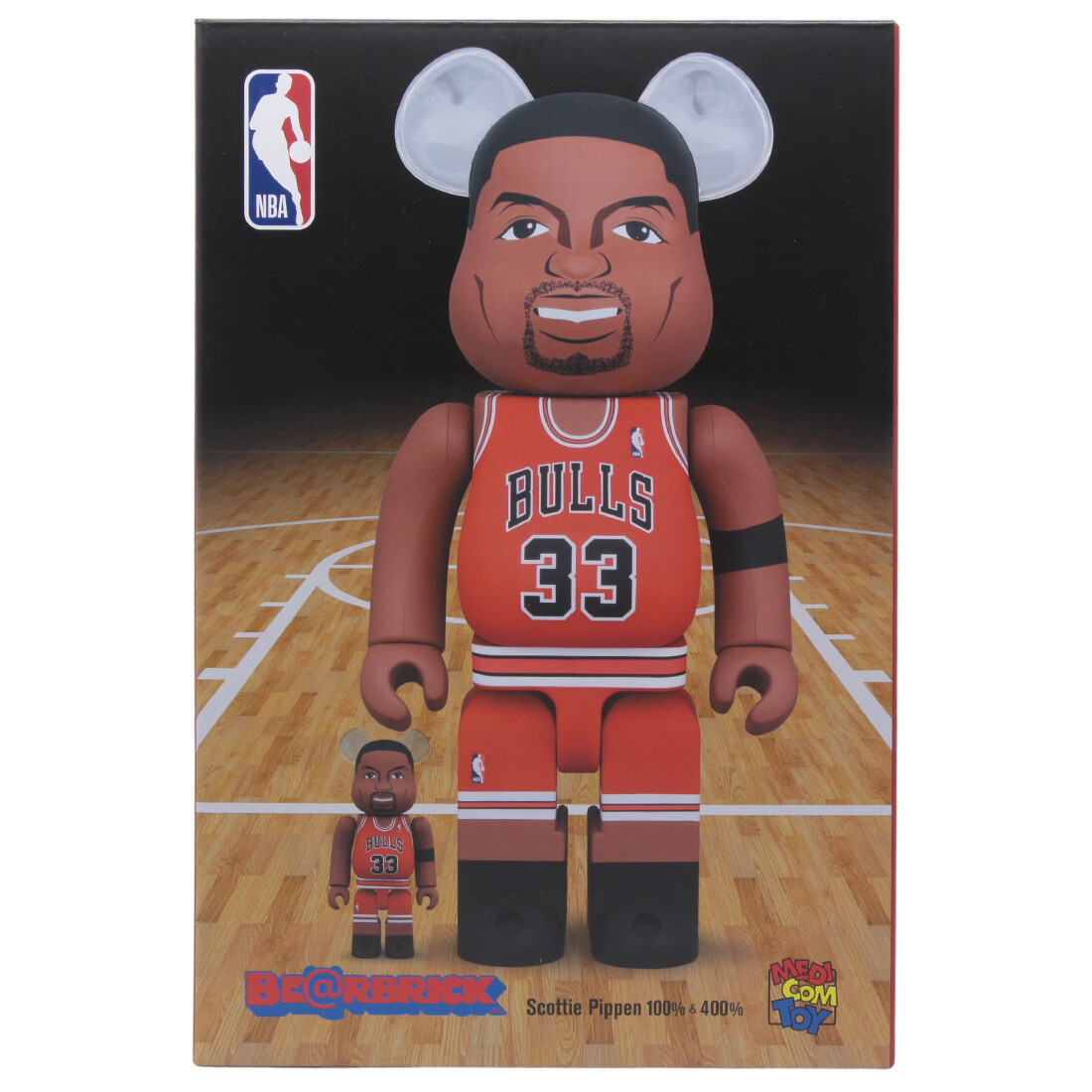 Medicom BE@RBRICK NBA Scottie Pippen 100% 400% Bearbrick Figure