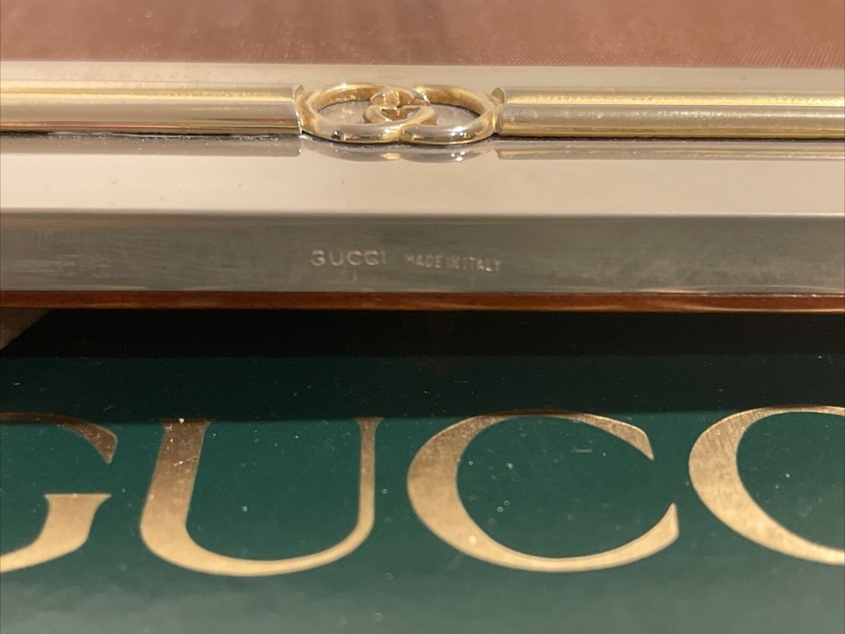 週末特価GUCCI シルバー925 フォトフレーム 二つ折り 週末特価GUCCI