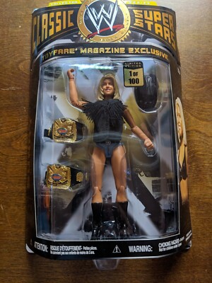 WWE SUNNY CLASSIC SUPERSTARS RARE 1/100 FIGURE W/ SIGNED 8X10 JSA