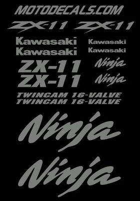 Graphics Sticker Decal Kit for ZX11 Ninja 1100 Upper Tank Fairing