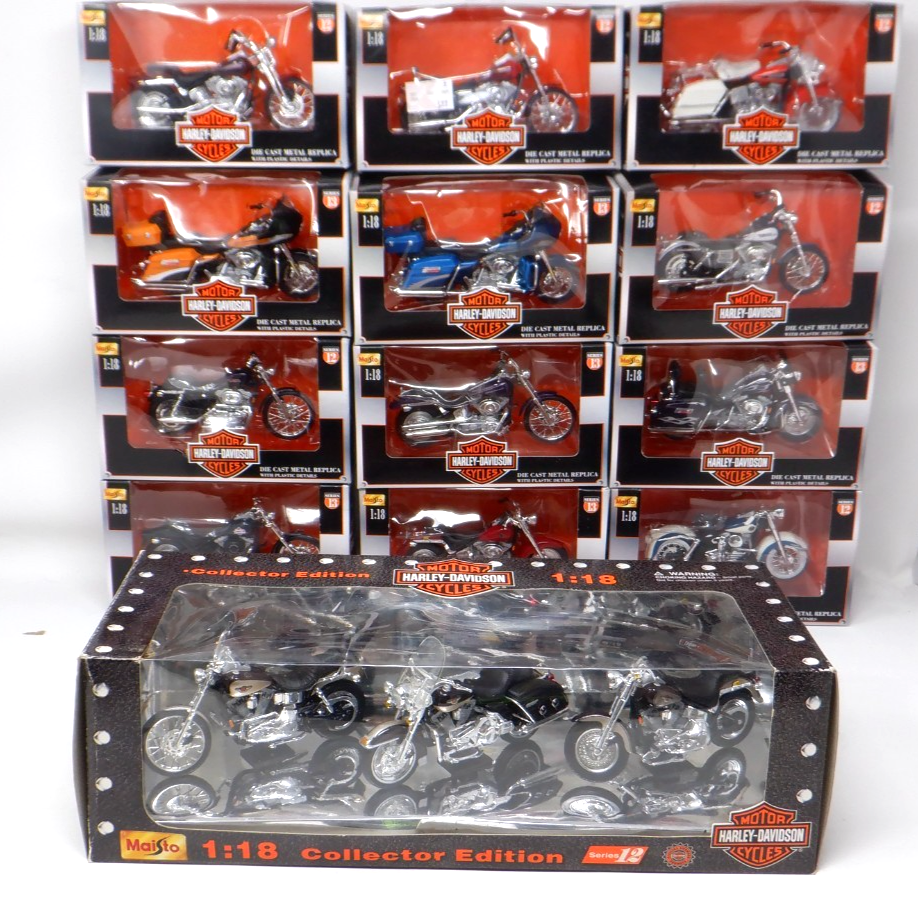 Harley-Davidson 1/18スケール 20個まとめてお得セット Harley