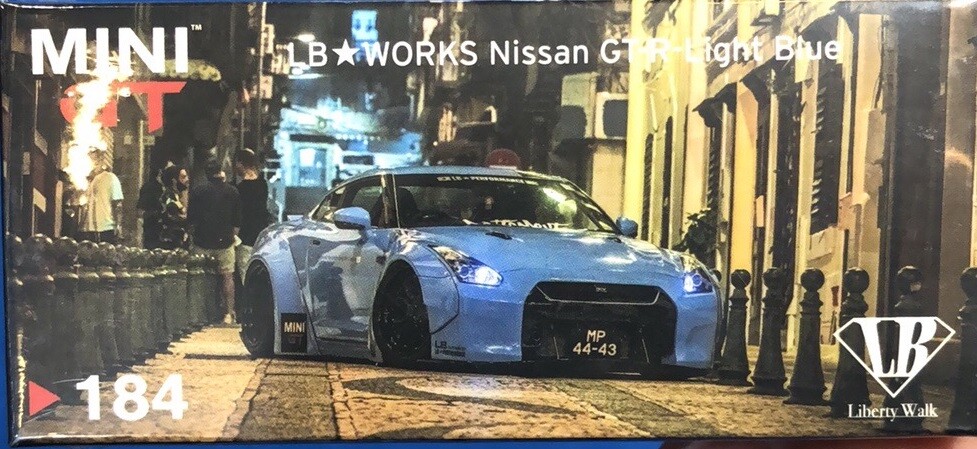 MINI GT 184 Nissan GT-R R35 Type 1, Rear Wing ver2, Macau MINIGT