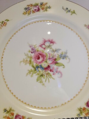 Noritake Rose China Occupied Japan Dinner Plate 10