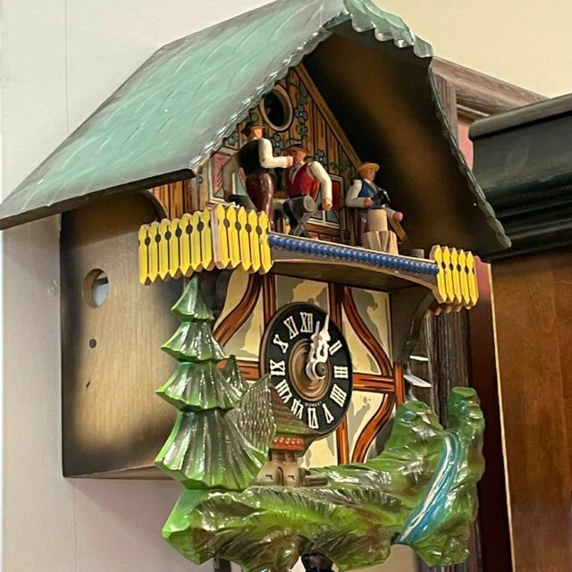 Vintage German E. Schmeckenbecher Black Forest Cuckoo Clock w