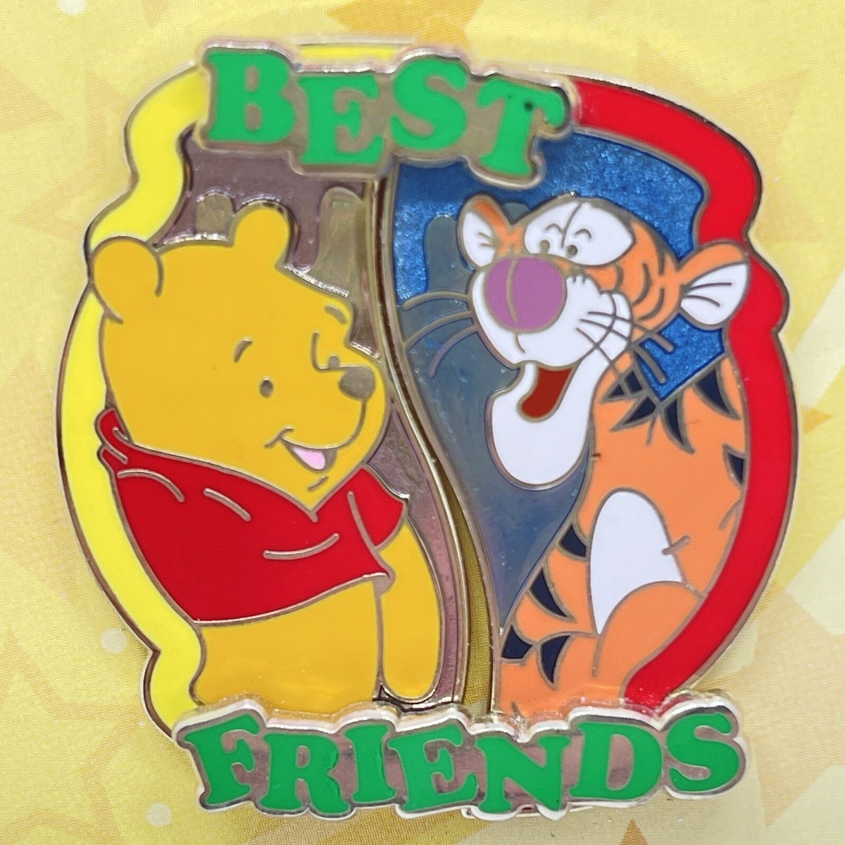 Disney Pin Winnie Pooh Tigger 2 pin set Best Friends Series gift